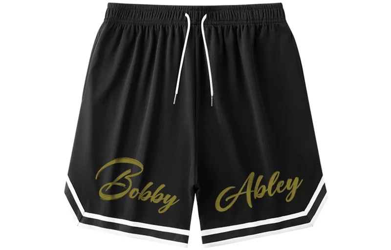 BOBBY ABLEY Повседневные шорты унисекс, Черный Оранжевый(220)
