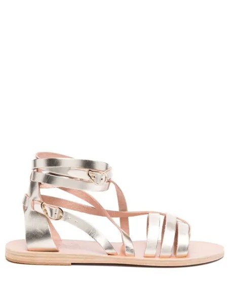Ancient Greek Sandals высокие сандалии с ремешками, золотистый