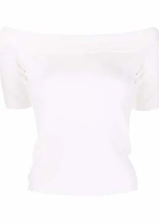 Alexander McQueen футболка с открытыми плечами