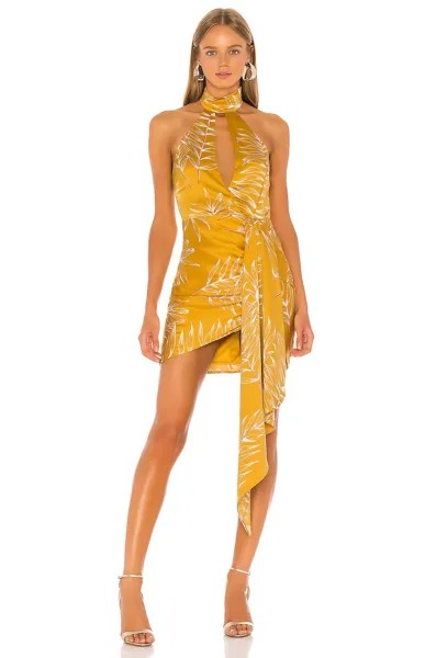 Платье мини Camila Coelho Antonia, цвет Gold Tropical