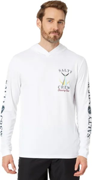 Солнечная рубашка с капюшоном и хвостом Salty Crew, белый