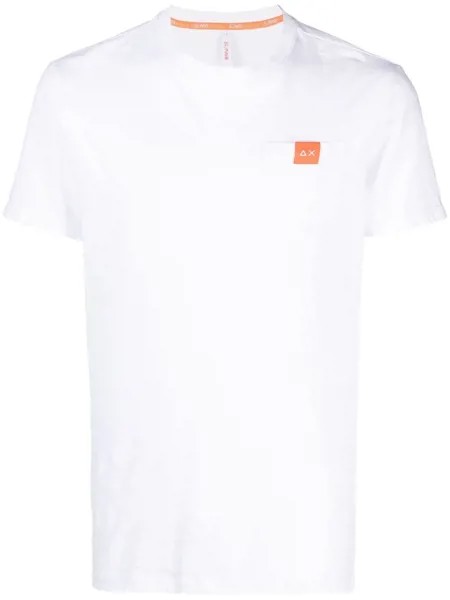 Sun 68 футболка с нашивкой-логотипом