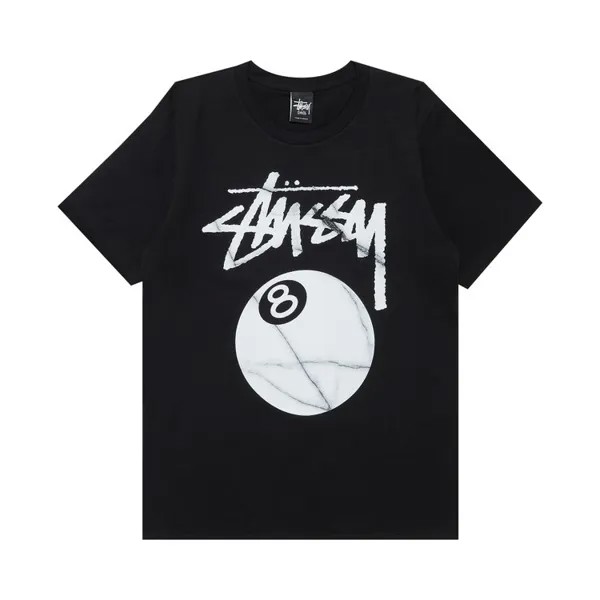 Футболка Stussy 8 Ball Marble 'Black', черный