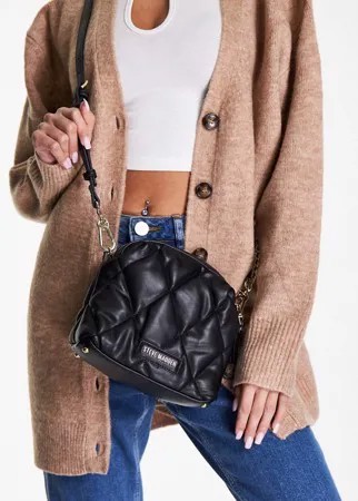 Черная стеганая сумка через плечо из нейлона Steve Madden Bpaislee-Черный