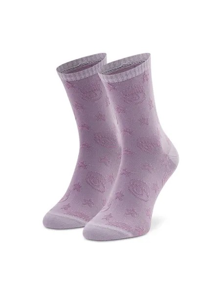 Высокие женские носки Chiara Ferragni, фиолетовый
