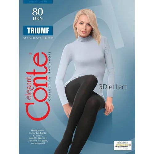 Колготки Conte elegant Triumf, 80 den, черный