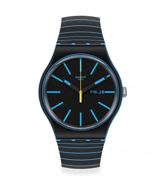 Наручные часы унисекс Swatch GLOW THAT WAY черные