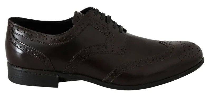 Туфли DOLCE - GABBANA Коричневые кожаные туфли-броки оксфорды с крылышками EU35.5/US5 Рекомендуемая розничная цена 700 долларов США