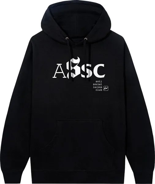 Худи Anti Social Social Club x Fragment Type A Hoodie 'Black', черный