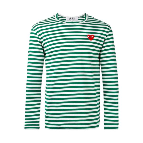 Футболка comme des garcons play p1t164 green/white green/white green/white Comme des Garçons, белый