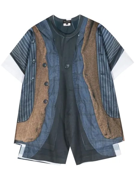 Футболка с принтом Comme des Garçons Homme Plus, белый