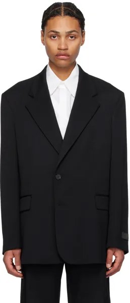 Черный пиджак с нашивками Mm6 Maison Margiela