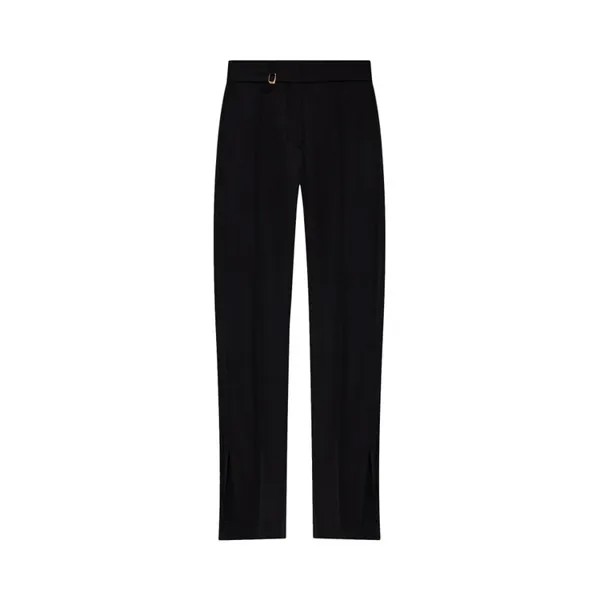 Брюки Jacquemus Le Pantalon Drapeado Jersey Pants, черный