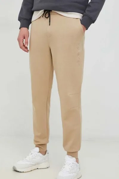 Спортивные штаны Calvin Klein, бежевый
