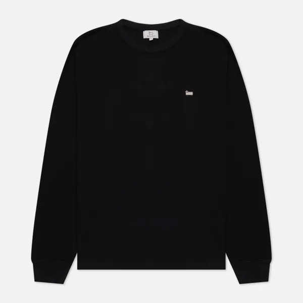 Мужской лонгслив Woolrich Organic Cotton Sheep чёрный, Размер M
