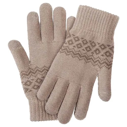 Перчатки для сенсорных экранов Xiaomi FO Touch Screen Warm Velvet Gloves 204390 Бежевые