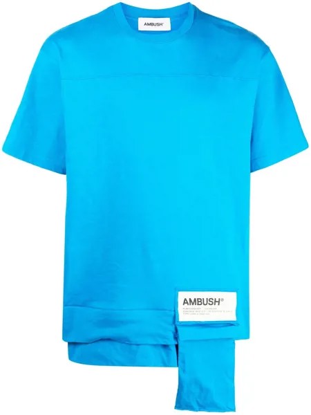 AMBUSH WAIST POCKET T-SHIRT DEEP WATER WHITE AS