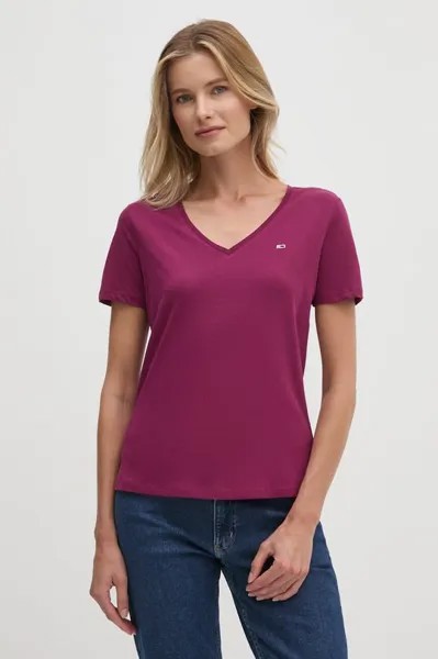Хлопковая футболка Tommy Jeans, мультиколор