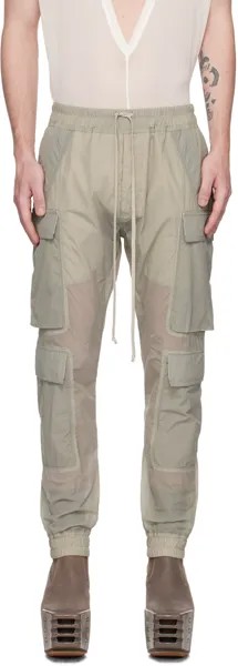 Белые брюки-карго Rick Owens Mastodon