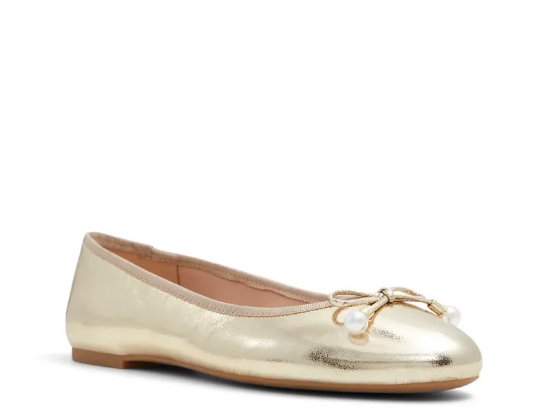 Балетки Icon Ballerina Flat Ted Baker, золотой/металлик