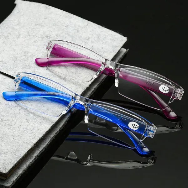 Прозрачная рамка Женщины Ультралегкие Мужчины прозрачные очки для чтения Пресбиопические очки