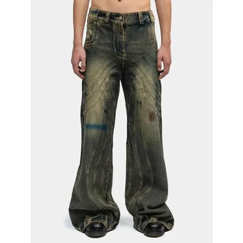 Джинсы клеш NO/FAITH STUDIOS OG Wave Denim, размер XL, синий