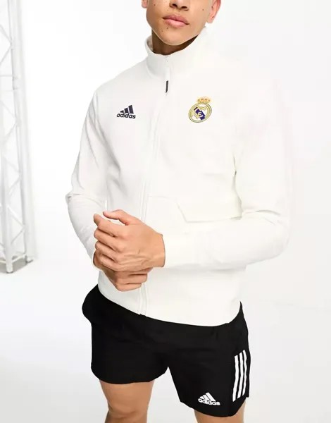 Белая спортивная Куртка adidas Football Real Madrid adidas performance
