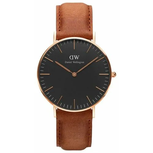 Наручные часы Daniel Wellington Classic Black Durham Lady Rose Gold, черный