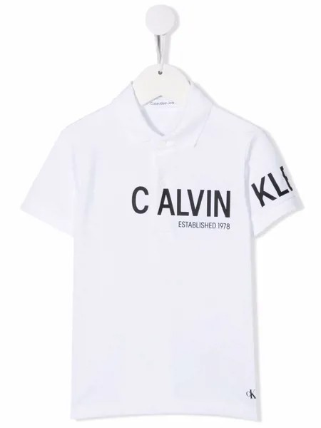Calvin Klein Kids рубашка поло с логотипом