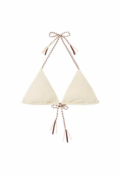 Верх бикини Calzedonia, cd Cashemere Twist цвета слоновой кости, кокосовый белый