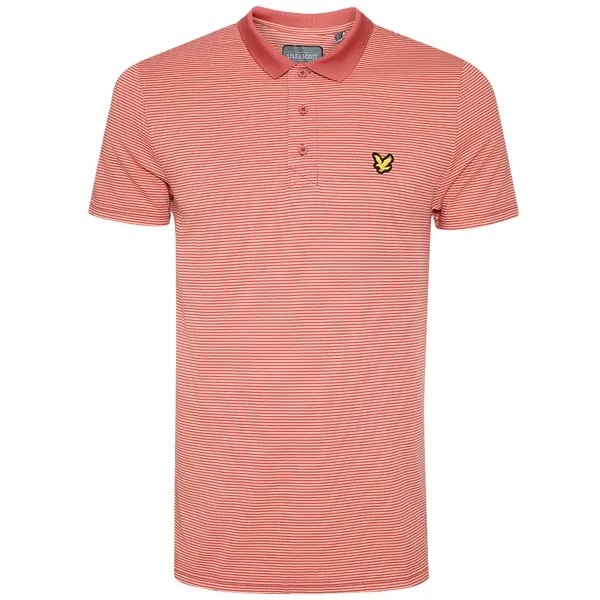 Мужская рубашка поло Lyle & Scott с микрополосками Lyle And Scott