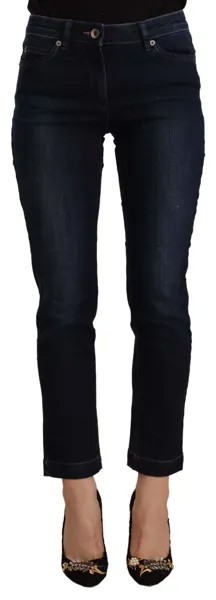 Джинсы HENRY COTTONS Укороченные темно-синие джинсы из хлопкового денима со средней посадкой s.W26 200 долларов США