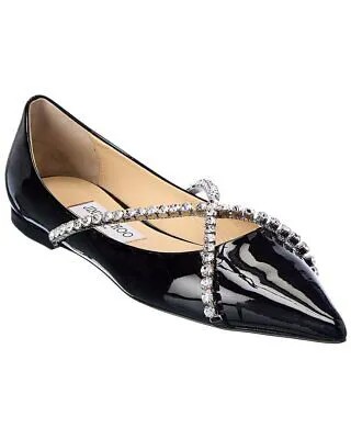 Женские лакированные туфли на плоской подошве Jimmy Choo Genevi