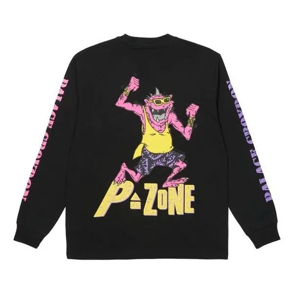 Футболка PALACE x M-Zone Crossover Small Devil Tri-Ferg Pattern Long Sleeves Black T-Shirt, черный