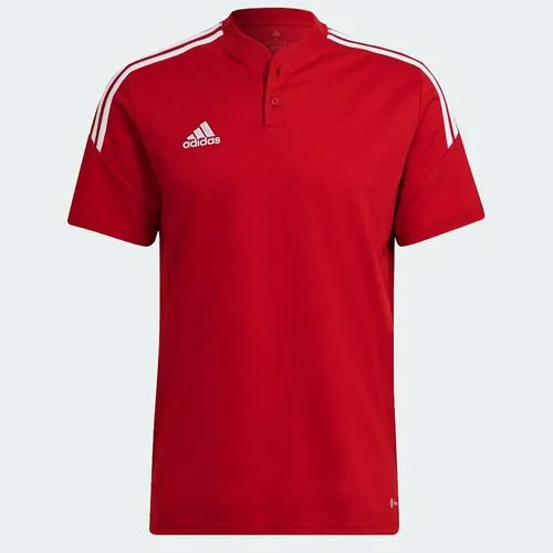 Поло спортивное adidas, размер LT, красный