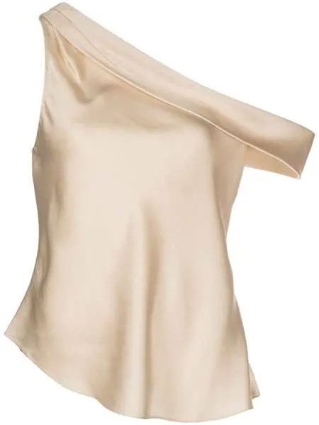 Jonathan Simkhai атласная блузка Lexy с открытыми плечами