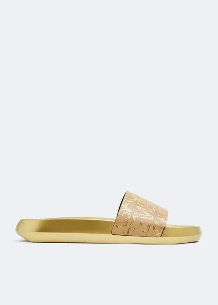 Шлепанцы Versace Versace Allover, золотой