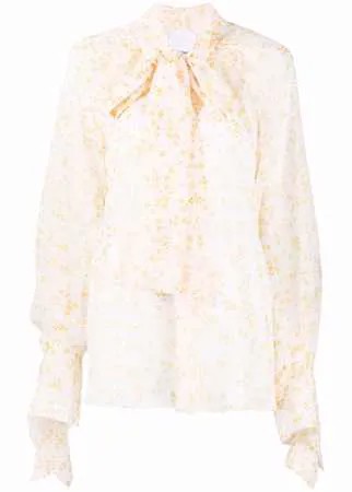 Acler блузка в горох с шарфом
