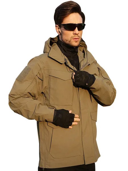 Milanoo Men\\'s Jackets & Coats Men\'s Jacket Men\\'s Jackets Casual Black khaki Modern