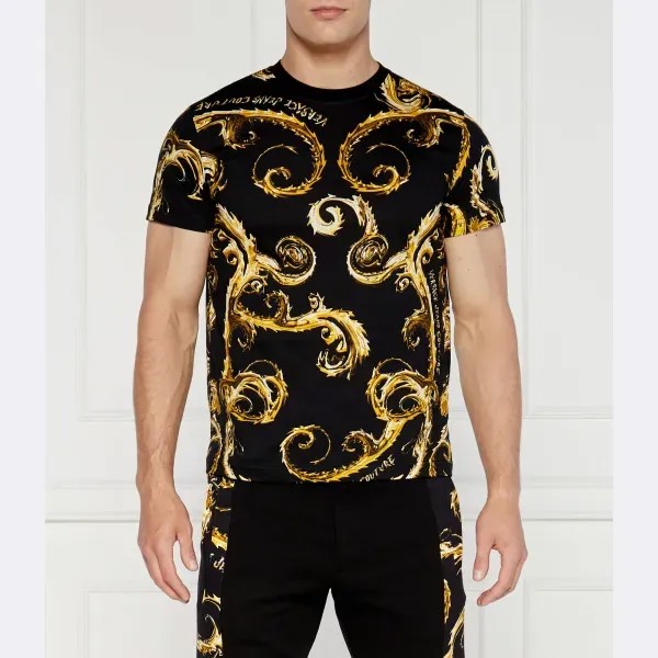 Облегающая футболка Versace, черный