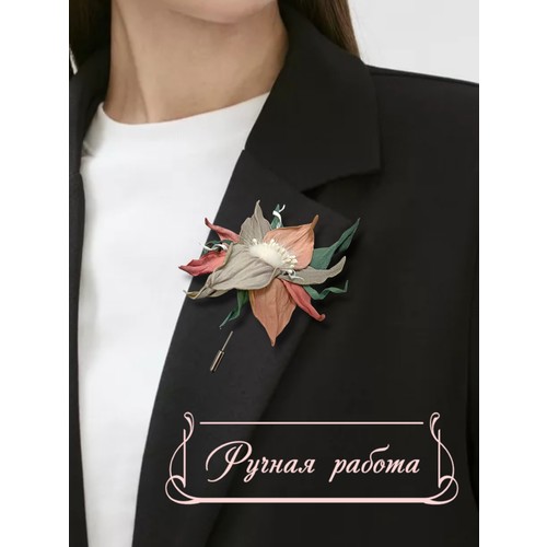 Брошь, розовый