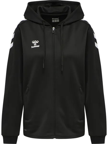 Толстовка Hummel Hoodie Hmlcore Xk Poly Zip Hood Sweat Woman, черный