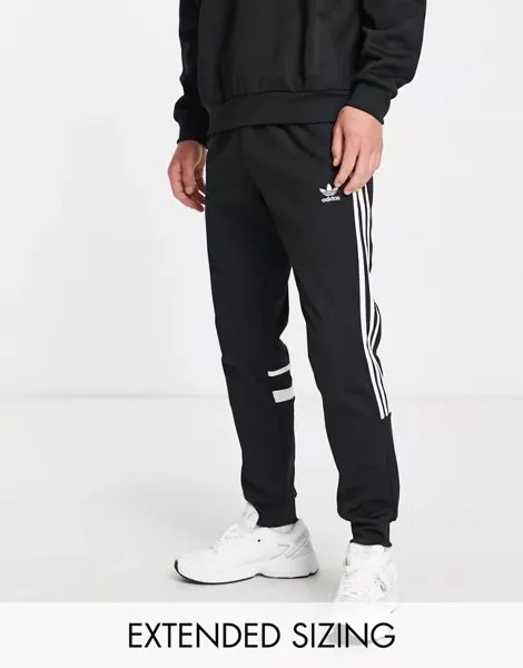 Черные джоггеры приталенного кроя adidas Originals Adicolor Classics