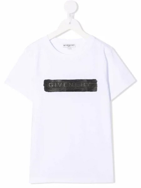Givenchy Kids футболка с тисненым логотипом