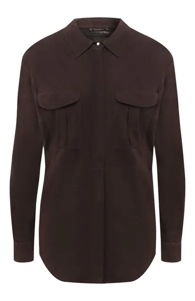 Замшевая рубашка Giorgio Armani
