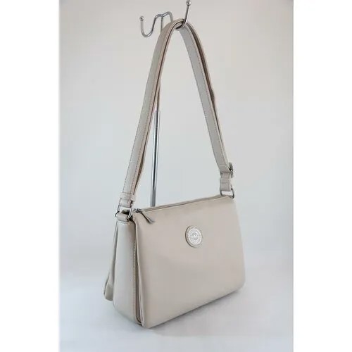 Сумка  кросс-боди Polina & Eiterou P 1366Y L802-60 Gray повседневная, экрю