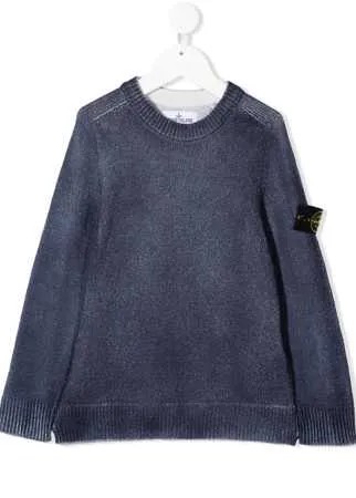 Stone Island Junior джемпер с нашивкой-логотипом