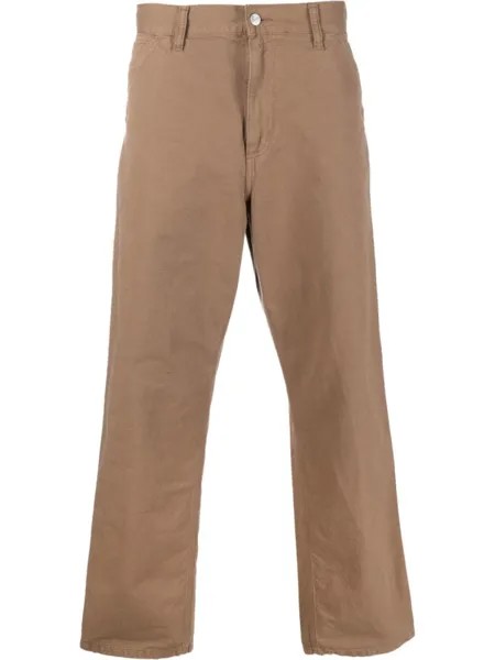 Carhartt WIP прямые джинсы средней посадки, коричневый