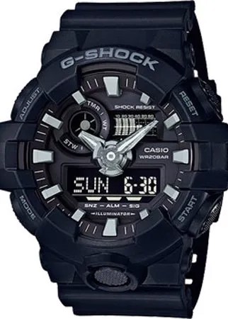 Японские наручные  мужские часы Casio GA-700-1B. Коллекция G-Shock