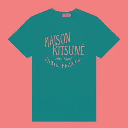 Мужская футболка Maison Kitsune Palais Royal Classic, цвет чёрный, размер L